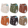 Picture of ALVABABY Baby Cloth Diapers 6 Pack with 12 Inserts Baby Girls and Boys