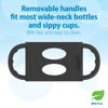 Picture of Dr. Brown’s® Milestones™ 100% Silicone Baby Bottle Handles, Wide-Neck, Black, 1 Pack, 4m+