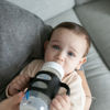 Picture of Dr. Brown’s® Milestones™ 100% Silicone Baby Bottle Handles, Wide-Neck, Black, 1 Pack, 4m+