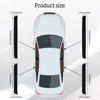 Picture of SINGARO Car Door Threshold Protection, 4PCS Door Edge Step Dust Shield Cover, Door Width 19.8x1.57inch Car/SUV Universal Rubber Scratch Resistant Exterior Accessories (Black)