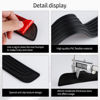 Picture of SINGARO Car Door Threshold Protection, 4PCS Door Edge Step Dust Shield Cover, Door Width 19.8x1.57inch Car/SUV Universal Rubber Scratch Resistant Exterior Accessories (Black)