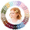 Picture of doboi 40PCS 2.2'' Baby Hair Bows Clips Fully Lined Grosgrain Boutique Solid Ribbon Mini Bows for Girls Teens Infants Kids Toddlers Newborn