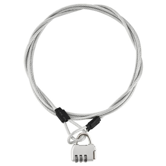 Picture of Tecoom Cable Lock Set for Car Cover with Combination Lock, 2 Pack Car Cover Patch, Replacement Antenna Patch Kit, Universal Fit for Car Covers, Motorcycles Covers, Boat Covers, Jetski Covers etc.