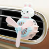Picture of 2 Pcs Pilot Car Air Freshener, Cute Duck Car Vent Clip Air Freshener Automotive Air Outlet Fan Diffuser, Car Interiors Vent Decoration (Rabbit+Duck)