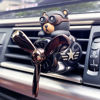 Picture of 2 Pieces Car Air Fresheners, Cute Bear Pilot Car Diffuser, Propeller Air Outlet Vent Fresheners, Car Perfume Suitable for Car Interior Decoration (bear+bear)