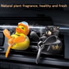 Picture of 2 Pieces Car Air Fresheners, Cute Bear Pilot Car Diffuser, Propeller Air Outlet Vent Fresheners, Car Perfume Suitable for Car Interior Decoration (duck+duck)