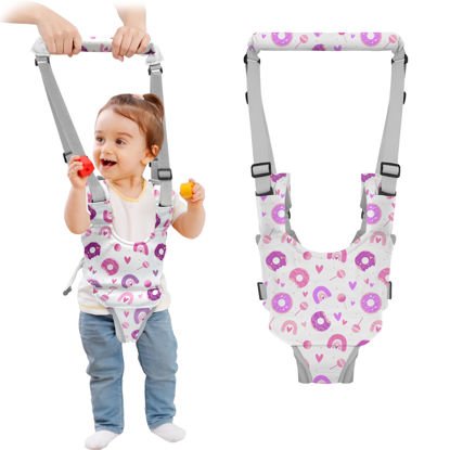 Picture of Watolt Baby Walking Harness - Handheld Kids Walker Helper - Toddler Infant Walker Harness Assistant Belt - Child Baby Walk Learning Help Support Assist Trainer Tool - for 7-24 Month Old (Donuts)