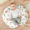 Picture of GRSSDER Nursing Pillow Cover Stretchy Minky Removable Nursing Covers for Breastfeeding Pillows, Ultra Soft Comfortable Slipcover for Boy and Girls, Cute Rainbow Pattern
