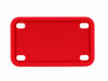 Picture of Rightcar Solutions Motorcycle Silicone License Plate Frames | The Original Premium Grade Silicone Bike Plate Frame | Rust Proof, Rattle Proof, Weather Proof License Plate Holder (Red)