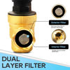 Picture of RVGUARD RV Water Pressure Regulator Valve With An Adjustable Knob, NO Tool Required, Brass Lead-Free Water Pressure Reducer with Gauge and Inlet Screen Filter for RV Camper Travel Trailer
