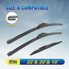 Picture of 5 PLUS Windshield Wipers Replacement For 2007-2017 Jeep Compass Windshield Wipers, Original Equipment Automotive Replacement Windshield Wiper Blades 22"+20"+10"(3 Wipers)