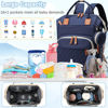 Picture of SHITIESHOU Diaper Bag Backpack Baby Bag, Baby Girl Boy Diaper Bag for Dad Mom with Pad, 16 Pockets, Pacifier Case, Large Diaper Bag Unisex for Travel (Blue)