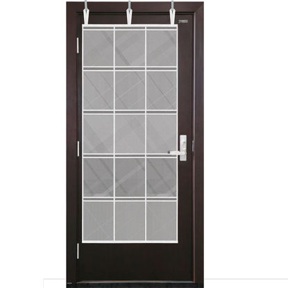 Picture of Cruise On Large Mesh Over The Door Organizer - Cruise Ship Essentials 2024 & 2025 Hanging Shoe Organizer 15 Pockets (24"x60") Behind The Door Storage - Bathroom Door Organizer