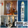 Picture of Cruise On Large Mesh Over The Door Organizer - Cruise Ship Essentials 2024 & 2025 Hanging Shoe Organizer 15 Pockets (24"x60") Behind The Door Storage - Bathroom Door Organizer