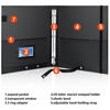 Picture of MUDOR Premium Choral Muisc Folder, PU Choir Folder with Hand Strap and Internal Retention Strap,3 Ring Black Choir Binder for Musician, Choir Singer, Stage Performance