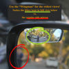 Picture of Blind Spot Mirrors for Cars - by Safe View Company - Change Lanes w Confidence - Made from Real Convex Glass - Long Lasting - Easy Peel & Stick (Wingman)
