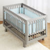 Picture of BreathableBaby Breathable Mesh Liner for Full-Size Cribs, Classic 3mm Mesh, Blue Green Aqua (Size 4FS Covers 3 or 4 Sides)