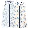 Picture of DaysU Cotton Baby Sleep Sack, Sleeveless Baby Sleeping Bag with Two-Way Zipper, Embroidered and Printed Baby Wearable Blanket for Newborn Baby Unisex 12-18 Months, 2-Pack, Blue Space, 0.5 TOG