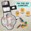 Picture of Portable Changing Pad for Baby, Travel Diaper Changing Pad for Newborn, Large Waterproof Baby Changing Mat, Foldable & Detachable Diaper Changing Station with Baby Wipes Pockets, Baby Stuff by Pillani