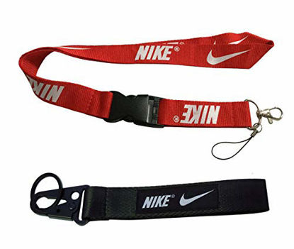 Picture of 1pc Red Lanyard + 1pc Keychain For Nike Gift Sport Training Outdoor Car