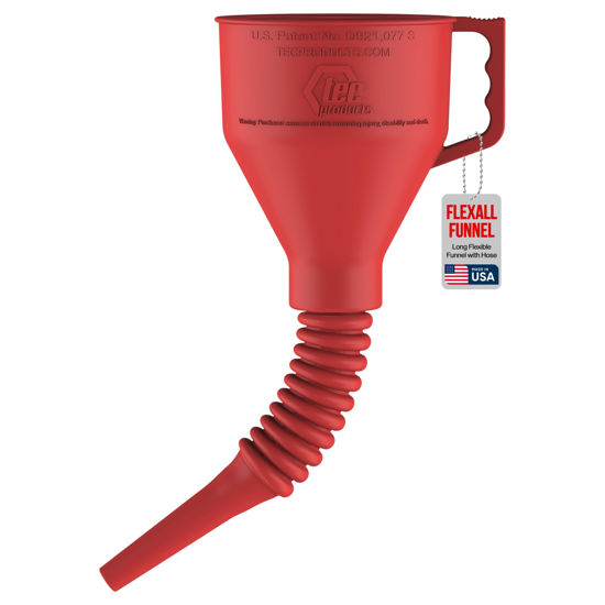 Picture of FlexAll Funnel - Long Flexible Funnel with Hose, Perfect for Automotive Use | Funnel for Oil Change, Transmission Fluid | Funnel with Handle | Gas, Diesel, Oil Funnels for Cars - Made in USA