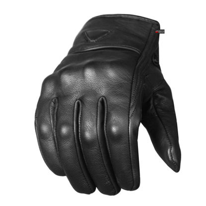 Picture of Jackets 4 Bikes Men's Premium Leather Street Motorcycle Protective Cruiser Biker Gel Gloves XXL