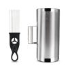 Picture of Soulmate Stainless Steel Guiro Shaker 12" 6" Percussion Instrument Guiro Musical Instrument with Scraper Latin Percussion Guiro Training Tool for Live Performance