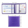 Picture of Miunice Car Registration and Insurance Holder, Premium Pu Leather Vehicle Glove Box Organizer, Prefect Car Essentials Wallet for Driver License, Cards & Essential Documents (S-Purple)