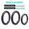 Picture of CALPALMY 16" Back and 12.5" Front (2+1) Stroller Wheel Replacement Inner Tubes, Compatible with BoB Stroller Tire Tube Revolution SE/Pro/Flex/SU/Ironman, Made from BPA/Latex Free Premium Butyl Rubber