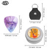 Picture of Cheliz 12-pack 0.71mm Stylish Colorful Celluloid Guitar Picks Plectrums for Guitar Bass(14-Ink Splashing), Medium