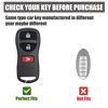 Picture of Gematay for Nissan Key Fob Cover, Key Case Shell Compatible with Nissan Altima Maxima 350Z Armada Quest Sentra Smart Key Protector