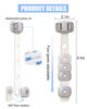 Picture of Baby Proofing Child Safety Locks(3 PCS) - Cabinet Locks for Babies,3M Adhesive Cabinet Latches, Multi-Purpose for Fridge Drawers,Ovens Toilet Seats,Trash Can, No Drilling (3 Count)