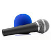 Picture of LEFXMOPHY SM58 Windscreen for Shure SM58 SM48 BETA 58A Microphone Pop filter Replacment Mic Cover 3-Pack Blue Wind Screen Case