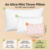 Picture of Mini Toddler Pillow with Pillowcase - 9x13 My Little Dreamy Mini Pillow, Organic Toddler Pillows for Sleeping, Kids Pillow, Small Pillows, Travel Pillows for Sleeping, Toddler Bed Pillows (Flutter)
