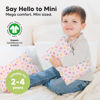 Picture of Mini Toddler Pillow with Pillowcase - 9x13 My Little Dreamy Mini Pillow, Organic Toddler Pillows for Sleeping, Kids Pillow, Small Pillows, Travel Pillows for Sleeping, Toddler Bed Pillows (Flutter)