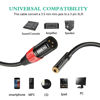 Picture of JOMLEY 1/8 to XLR Cable, Balanced 3.5mm Female to XLR Male Stereo Audio Adapter, 1/8" TRS to XLR Male Connector Converter Interconnect Cable - 1ft