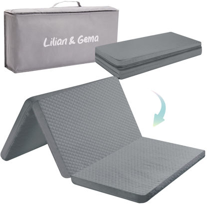 Picture of Lilian&Gema Pack and Play Mattress 38"x26"x1.5", Pack N Play Mattresses Pad for Play Pen and Playard, Premium Foam Playpen Mattress Topper with Washable Cover & Traveling Bag for Baby Toddler