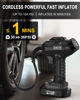 Picture of Tire Inflator Portable Air Compressor, 150 PSI Handheld Air Pump for Car Tires with 20V Rechargeable Battery, 12V Car Power Adapter, Digital Display, Ball, Motorcycle, Bike Pump