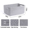Picture of MiniArk Large Storage Baskets for Shelves, Closet Organizers and Storage Bins for Clothes Blanket Towels, Baby Nursery, Toy Baskets Box, Woven Rope Baskets, 17 x 13 x 7.5”, 3 Packs Mixed Grey