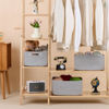 Picture of MiniArk Large Storage Baskets for Shelves, Closet Organizers and Storage Bins for Clothes Blanket Towels, Baby Nursery, Toy Baskets Box, Woven Rope Baskets, 17 x 13 x 7.5”, 3 Packs Mixed Grey