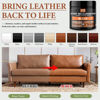 Picture of NIUB Leather Recoloring Balm Leather Color Restorer Scratch Repair Leather Cream for Furniture Couches Car Seats Shoes Bags Leather Dye and Scratched Leather with Leather Conditioner - White