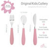 Picture of Elk and Friends Kids Silverware with Silicone Handle | Childrens Safe Flatware | Kids Utensils | Spoon + Fork + Knife set | 4 years+ | 6 Pieces