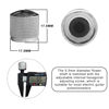 Picture of SAPHUE 4 Pcs Metal Volume Tone Dome Tone Guitar Speed Control Knobs with Allen Keys Screws Set for Fender Strat Telecaster Gibson Les Paul Electric Guitar or Bass (Chrome)