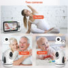Picture of OKAIDI Video Baby Monitor with 2 Cameras, 5" Display Baby Monitor No WiFi, 30H Battery and 1000ft Range, Remote Pan-Tilt-Zoom Baby Camera, 2-Way Talk, 8 Lullabies, Baby Monitor for Baby Pet Elderly