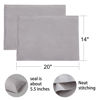 Picture of FLXXIE 2 Pack Microfiber Toddler Pillowcases, 14x20 Inches Fits Baby Pillow Sized 12x16, 13x18 or 14x20, Soft and Cozy Small Travel Pillow Covers with Envelope Closure, Smoke Grey