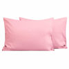 Picture of FLXXIE 2 Pack Microfiber Toddler Pillowcases, 14x20 Inches Fits Baby Pillow Sized 12x16, 13x18 or 14x20, Soft and Cozy Small Travel Pillow Covers with Envelope Closure, Pink