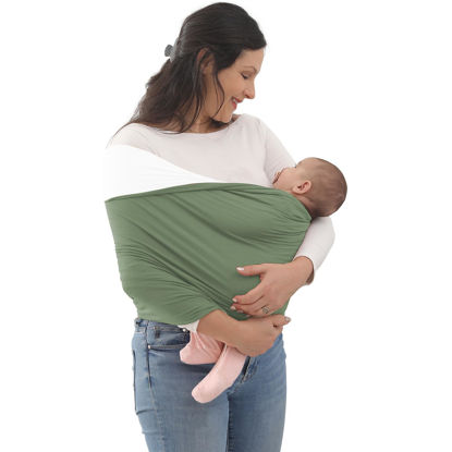 Picture of Kloovete Baby Wrap Carrier, Reversible Bonding Comforter, Soft & Stretchy Baby and Infant Sling, Perfect Baby Carrier Wrap Sling for Newborn and Infant up to 35 lbs.