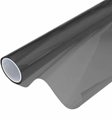 Picture of VViViD Smoke Black Adhesive Headlight Wrap Tinting Vinyl 16 Inch x 48 Inch Roll (1 Roll Pack)