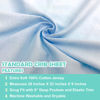 Picture of American Baby Company 2 Pack Fitted Crib Sheets 28" x 52", Soft Breathable Neutral 100% Cotton Jersey Sheet, Blue and White, for Boys and Girls, Fits Crib and Toddler Bed mattresses