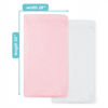 Picture of American Baby Company 2 Pack Fitted Crib Sheets 28" x 52", Soft Breathable Neutral 100% Cotton Jersey Sheet, Pink and White, for Boys and Girls, Fits Crib and Toddler Bed mattresses